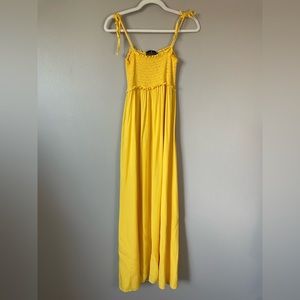 Tuckernuck Pomander Place Yellow Shallon Maxi Dress